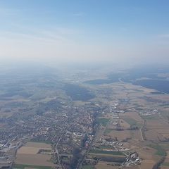 Flugwegposition um 13:28:02: Aufgenommen in der Nähe von Gemeinde Rudersdorf, Österreich in 1147 Meter